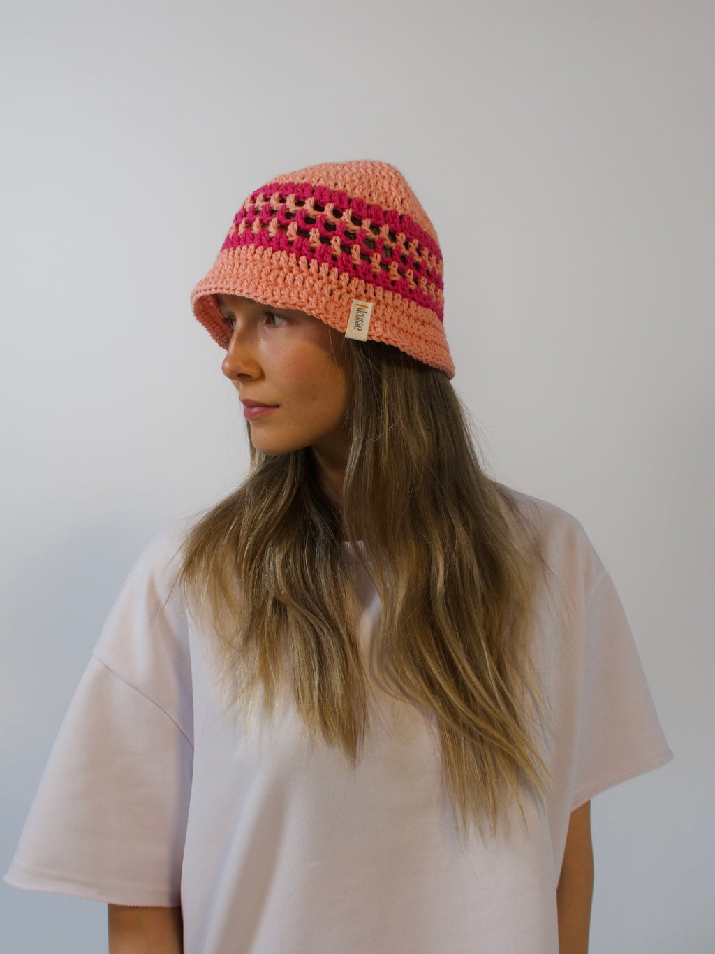 Bucket Hat – Peach Sorbet