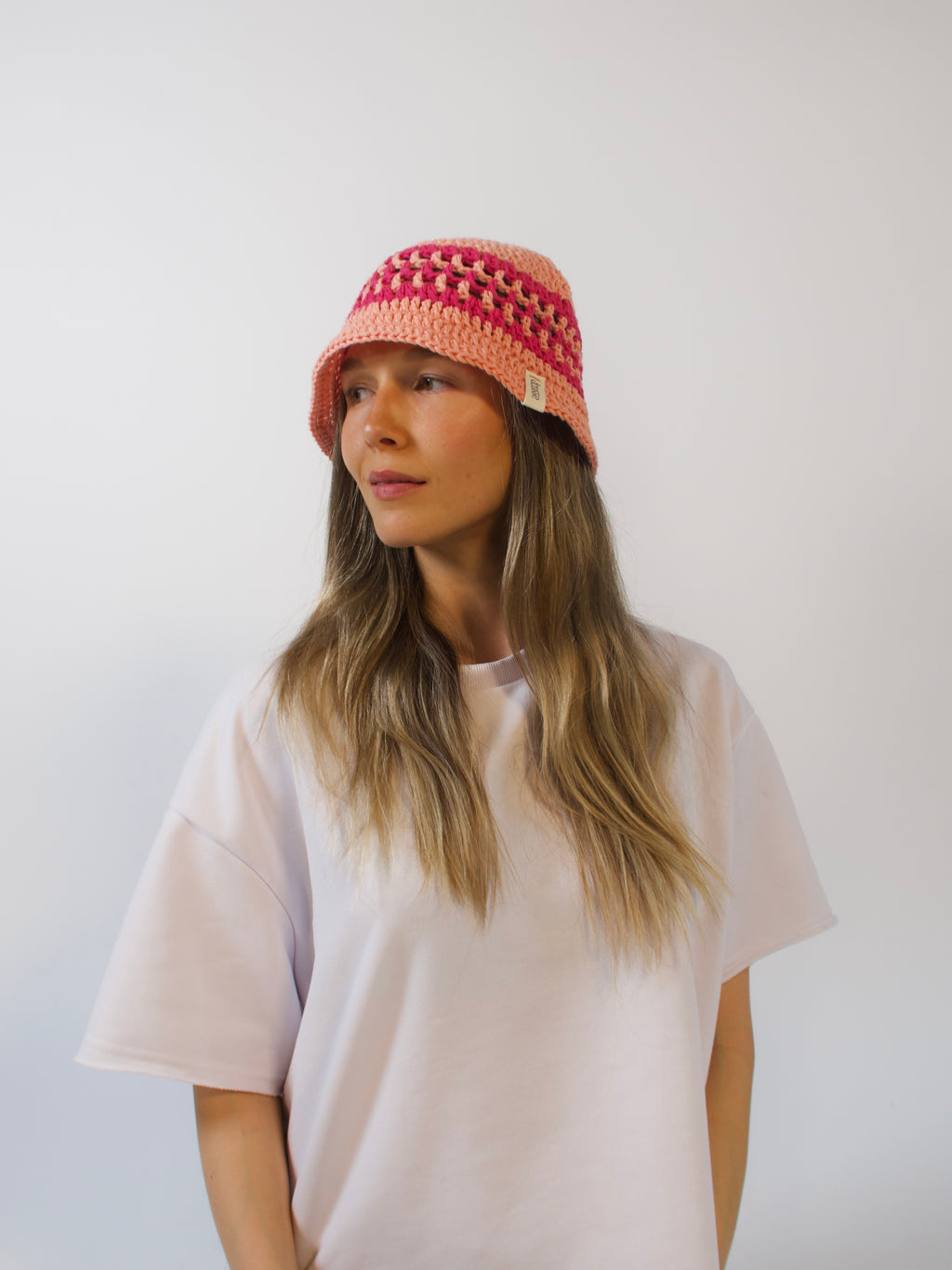 Bucket Hat – Peach Sorbet